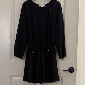 Elegant Black Long Sleeve Dress